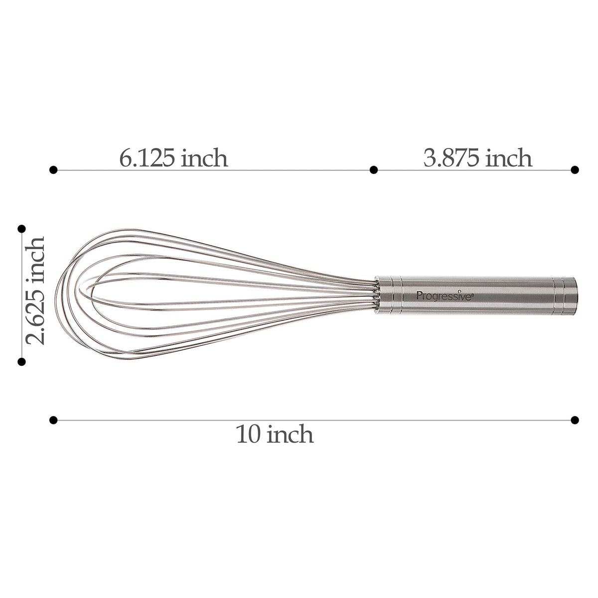 Prep Solutions 10" Stainless Steel Balloon Whisk - Image 2